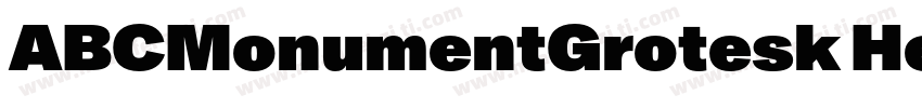ABCMonumentGrotesk Heavy字体转换